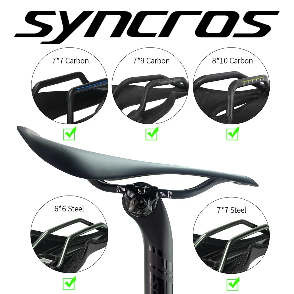 SYNCROS Ultralight Carbon Fiber Bike Seatpost Half Matte Half Gloss Mountain/road Bike Seat Post Light Seatpost 27.2/30.8/31.6mm