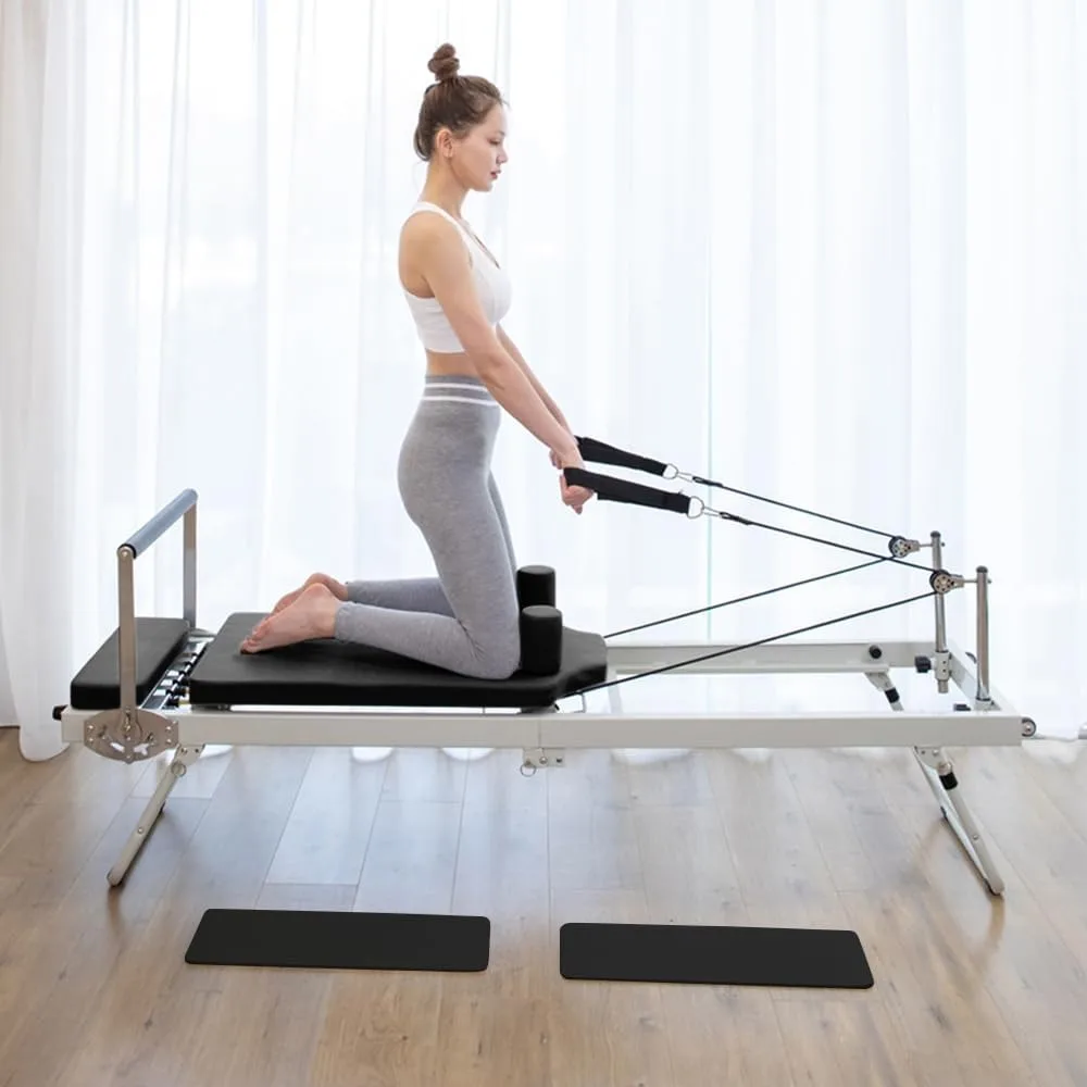 Foldable Pilates Reformer, Pilates Machine & Equipment for Gym Workout and Home Use, Suitable for Intermediate and Beginners