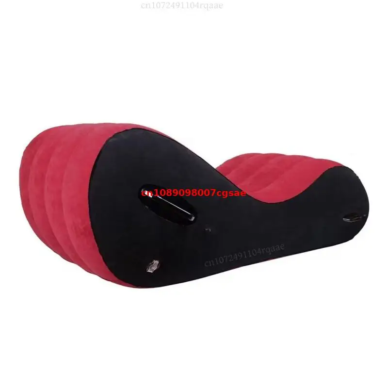 سرير أريكة حديث كبير قابل للطي مع ذراع - أريكة سفر قابلة للنفخ للتخييم على الشاطئ والحديقة الخارجية، أثاث الفندق/المنزل، محمول #4