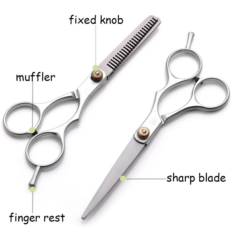 Professional Hair Scissors Barber Thinning Shear Hair Styling Tools 5.5/6.0 Inch Stainless Steel Salon Hairdressing Scissors