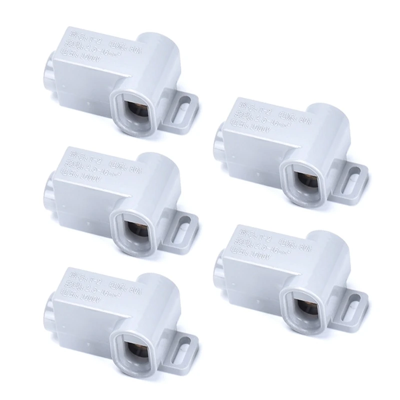 5 set Quick Electrical Wire Connectors Safe Wire Connectors PC for Enhances Efficiency In Temporary Circuit Setups 831F