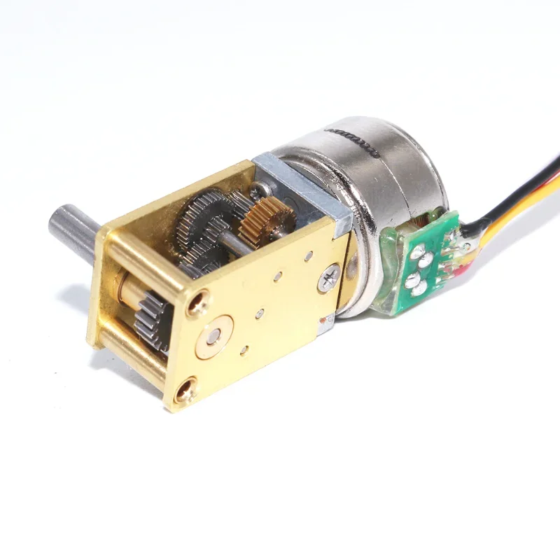 Mini 7-type 10MM Speed Reduction Stepper Motor DC 5V 2-Phase 4-Wire Full Metal Gearbox Worm Gear Stepper Motor DIY Robot Car