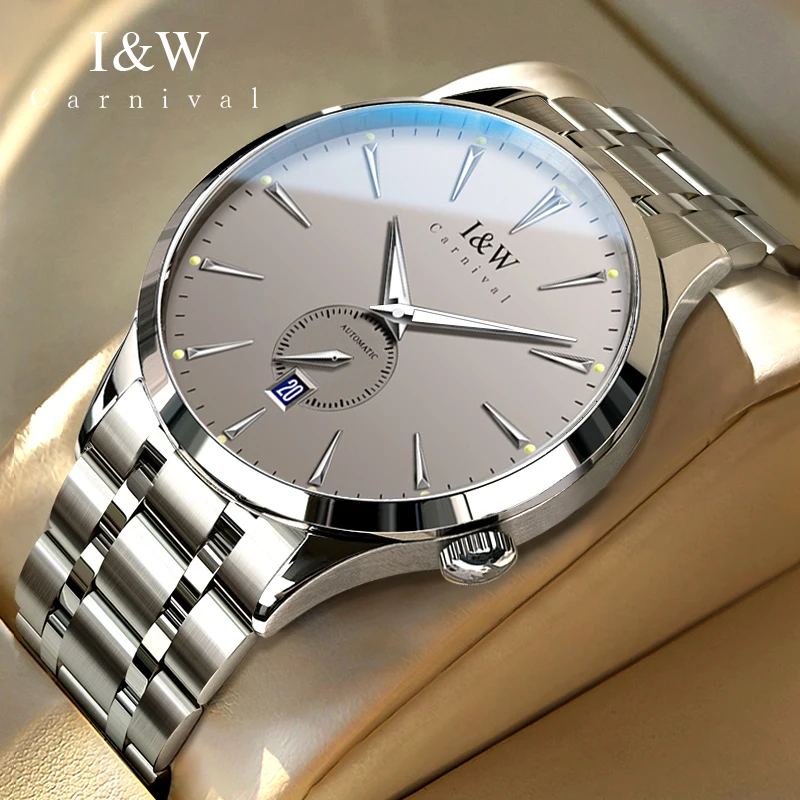 

Карнавальный бренд, элитная серия IW, роскошные механические часы MIYOTA с механизмом, мужские спортивные водонепроницаемые автоматические часы из нержавеющей стали