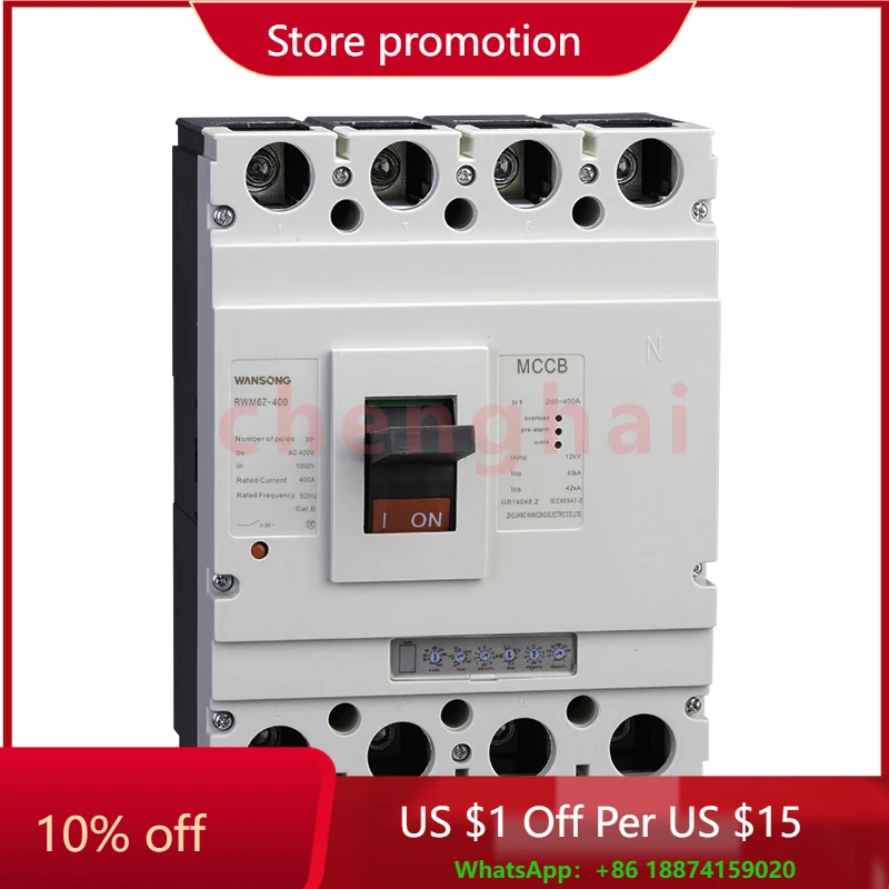 

Высокое качество MCCB Регулируемый литой корпус Автоматический выключатель серии RWM6Z Оптовая продажа Оборудование для защиты от перегрузки в квадрате