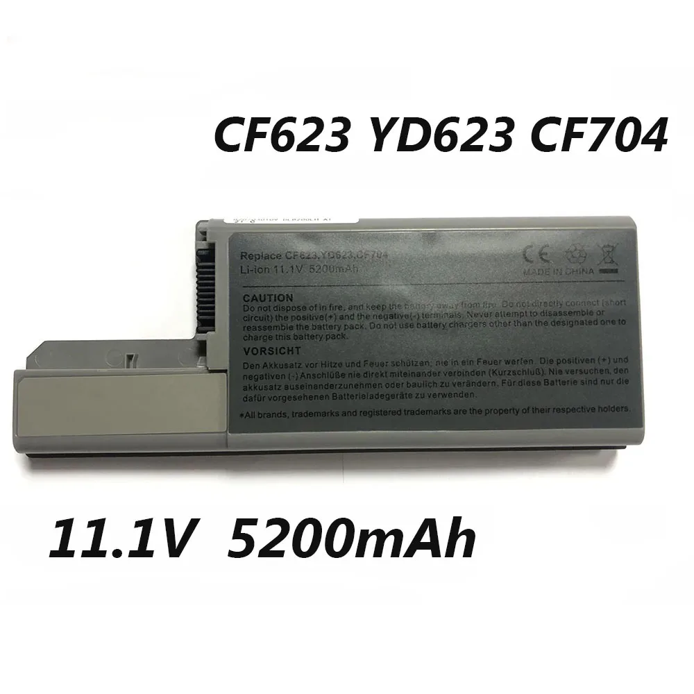 CF623 YD623 11.1V 5200mAh Laptop Battery For Dell Latitude D820 D830 D531 D531N Precision M65 M4300 Mobile Workstation