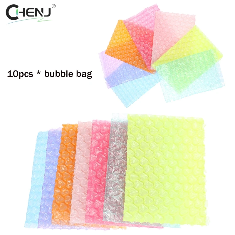 

10Pcs Heart-Shaped Bubble Bag Inflatable Foam Wrap For Packing Mailers Gift Self Seal Padded Bags For Book Magazine Lined