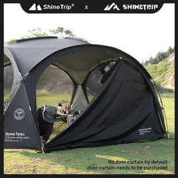 ShineTrip Outdoor Silver Coated Canopy Rainproof And Sunscreen Self-driving PU3000MM Waterproof Camping Sunshade Tent Dome