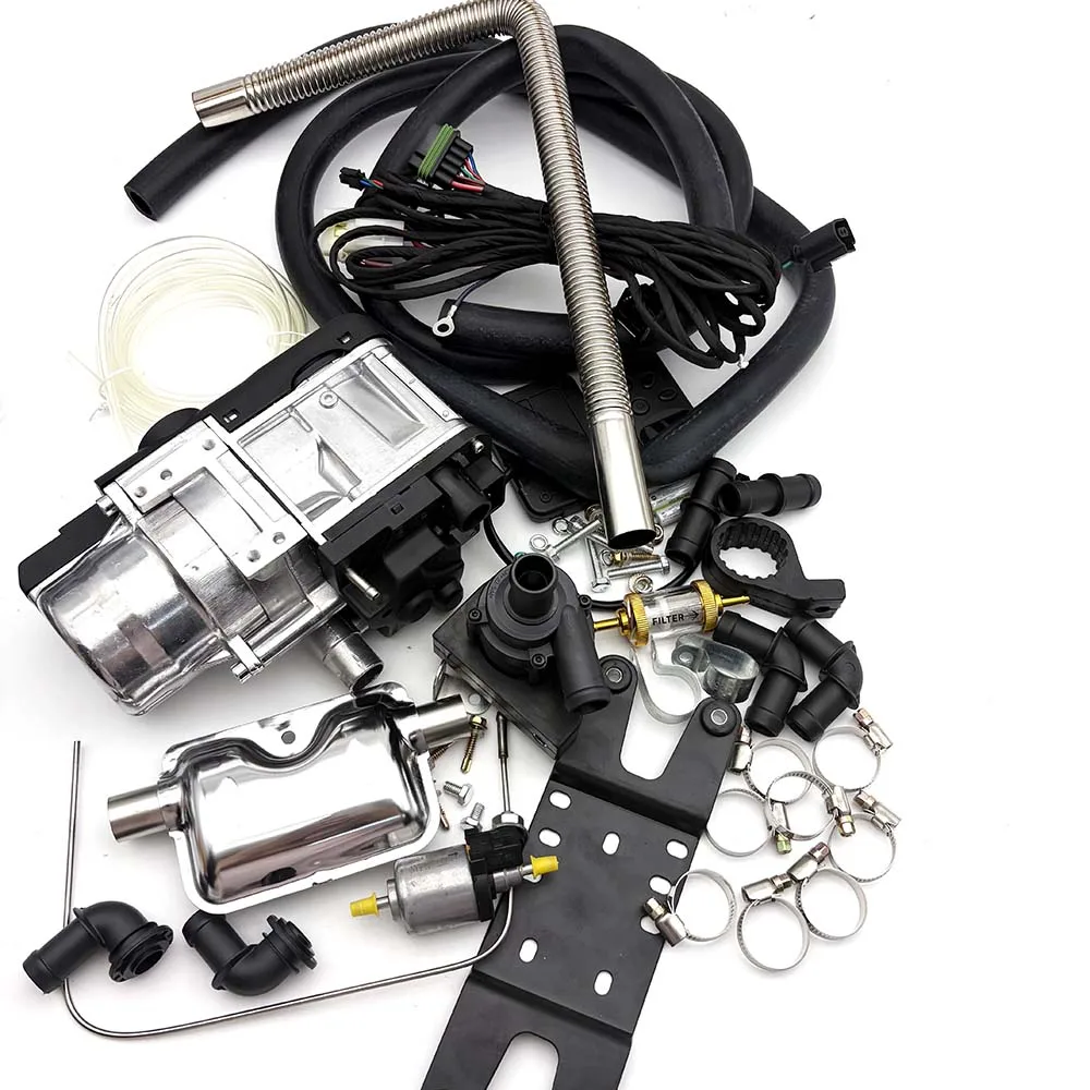 5KW 12V Diesel-Standheizung mit Fernbedienung, Kühlmittelheizung für LKW, Wohnmobile und Anhänger - Kraftstoff-Wasserheizung für Motoren – Detail 12