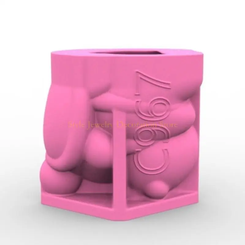 

D46E Multipurpose Silicone Pots Mould Planter Molds Capybara for Craft