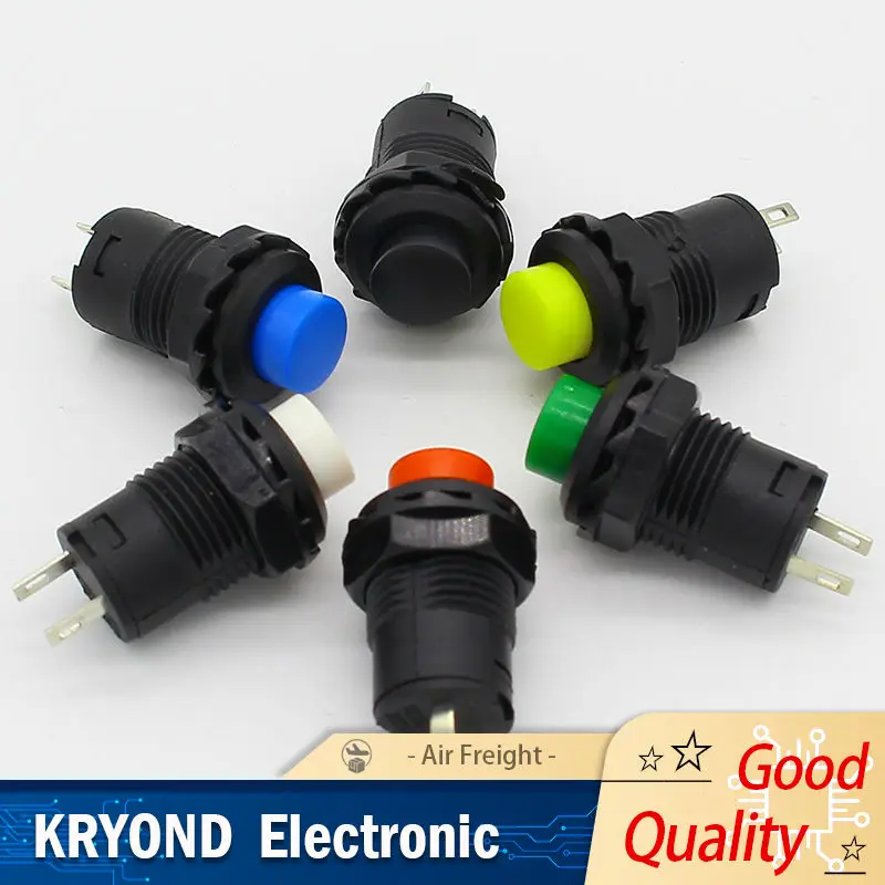 

30 шт., 12 мм, блокировка с фиксацией, кнопочный переключатель ВЫКЛ-ВКЛ, фиксированные кнопочные переключатели с поддержкой