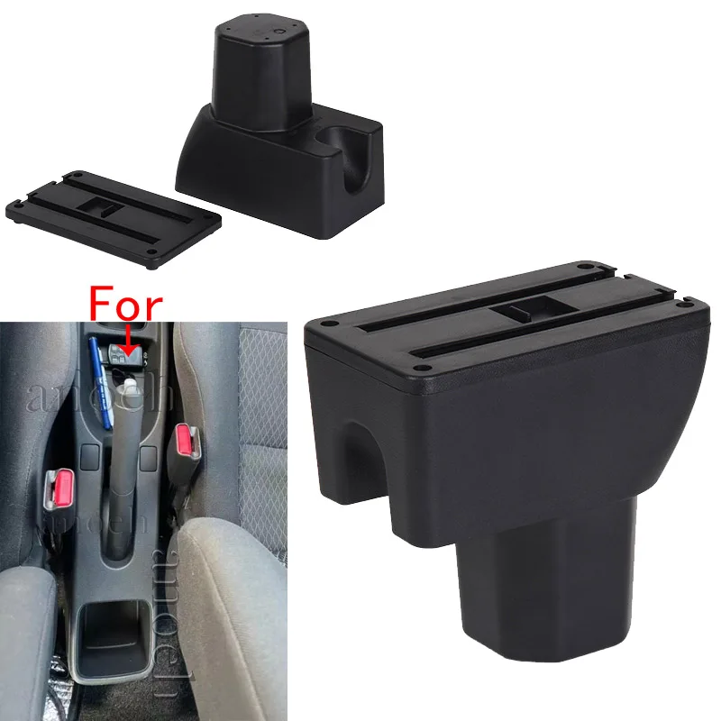 For Suzuki Splash Armrest box Car Storage Box Arm Car Accessories Interior Details Retrofit parts PU Leather Easy Installation