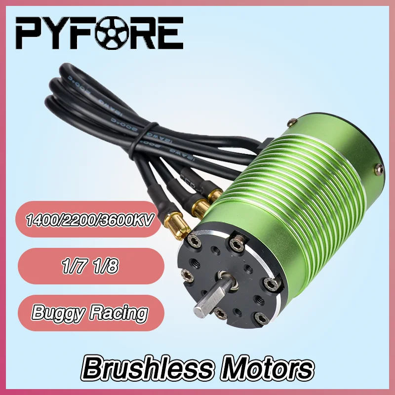 

PYFORE-4274 Бесщеточные двигатели 1400KV 2200KV 3600KV - 1/7 1/8 RC Модель автомобиля Багги Гоночный грузовик Модификация Аксессуары