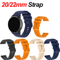 20MM 22MM Silicone Strap For HUAWEI Watch GT 4 Pro 46mm Band GT 3 2 42mm HONOR Magic Watch 4 GS 3 Pro ES Replacement Bands