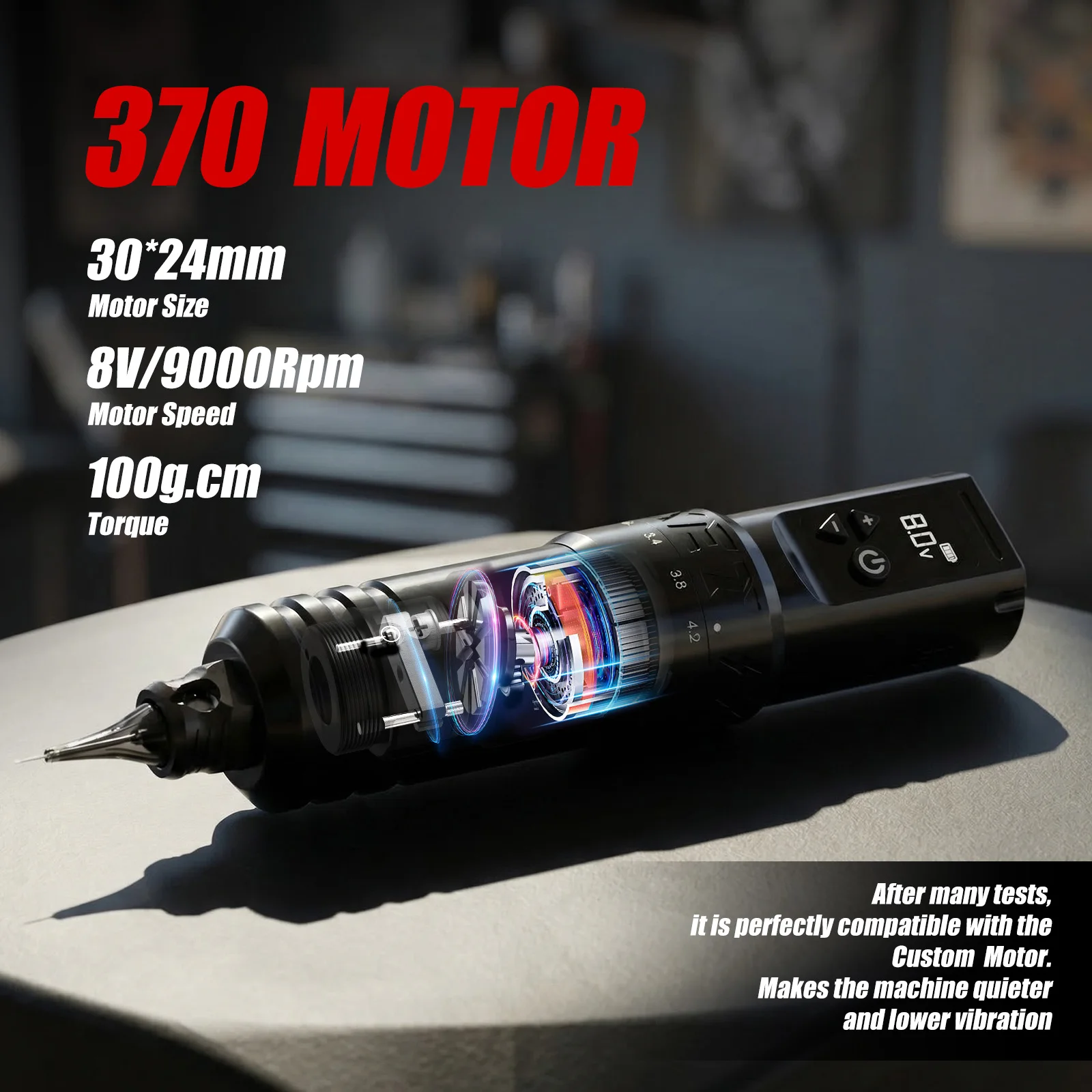 XNET T1 Wireless Tattoo Machine 2.0-4.2mm Stroke