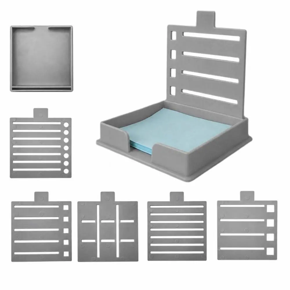 with Reusable List Templates Sticky Note Stencil and Holder Plastic Reusable Note Layout Templates Compact Multiple Layouts