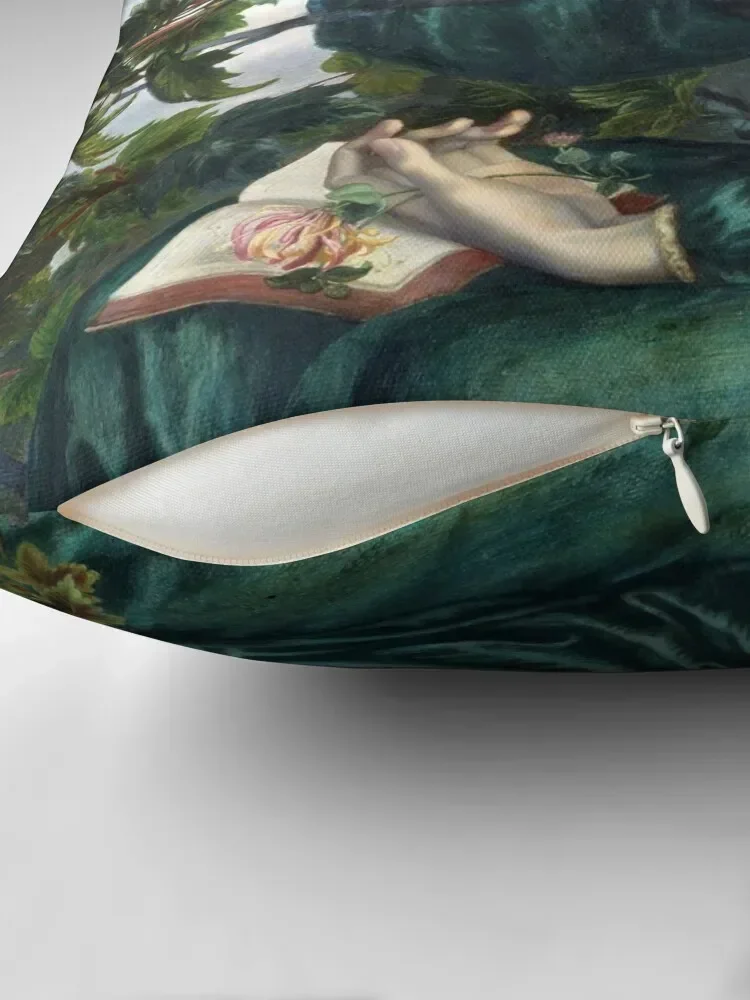 The Day Dream by Dante Gabriel Rossetti Throw Pillow Pillow Decor Cushions pillow