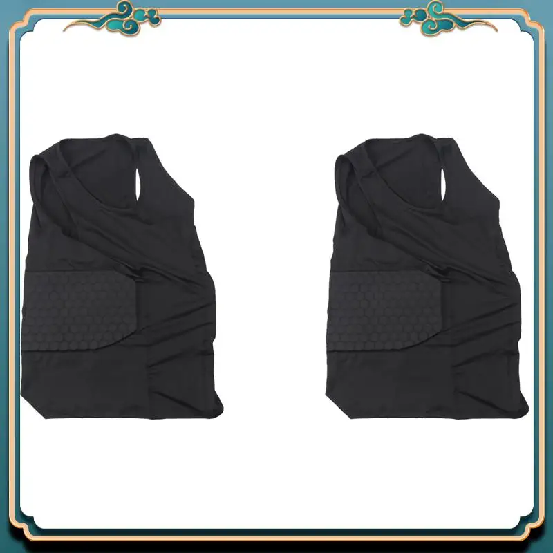 

ABMV-2X мужской жилет с мягкой подкладкой в рубчик, компрессионная рубашка, тренировочный жилет для футбола, баскетбола, хоккея, защитное снаряжение XL