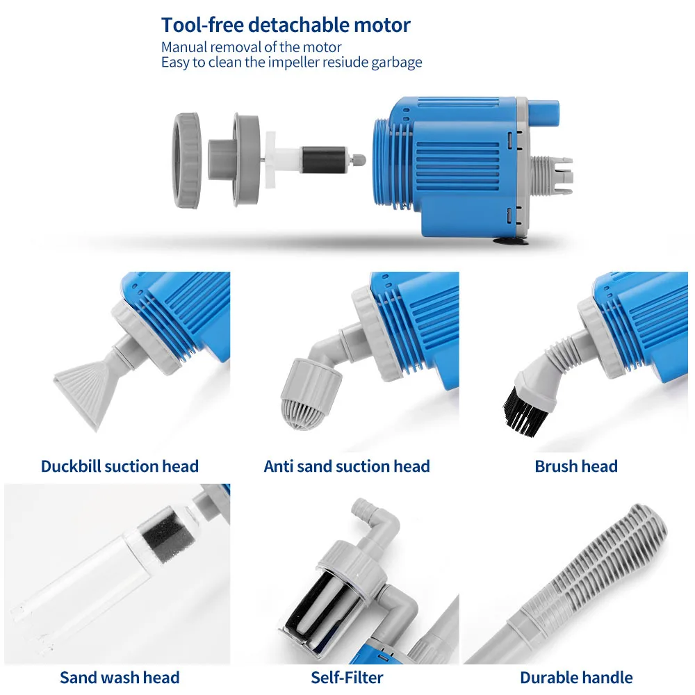 

Electric Water Changer, Water Pump, Small Sewage Suction Machine, Sand Washing Suction Pipe Set To Suck Fish Poo