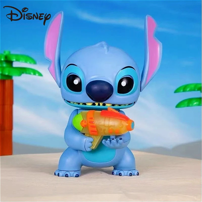 Lilo & Stitch Disney Cute Sound Talking and Light Hand Anime Action Figure Accessories Model Toy Kawaii Doll Kids Christmas Gift