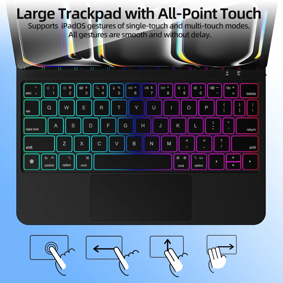 GOOJODOQ Magic Keyboard Case for iPad Pro 11 M4 iPad Air 4/5/6