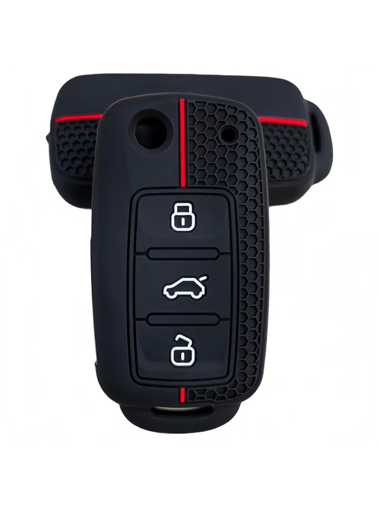 Étui de protection en Silicone pour clé de voiture, pour Skoda Yeti Superb Rapid Octavia, SEAT Leon Ibiza, VW VOLKSWAGEN Golf Jetta POLO
