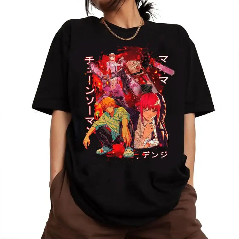 Chainsaw Man  Anime Vintage  asa, chainsaw man shirt, Makima shirt, asa mitaka, retro anim