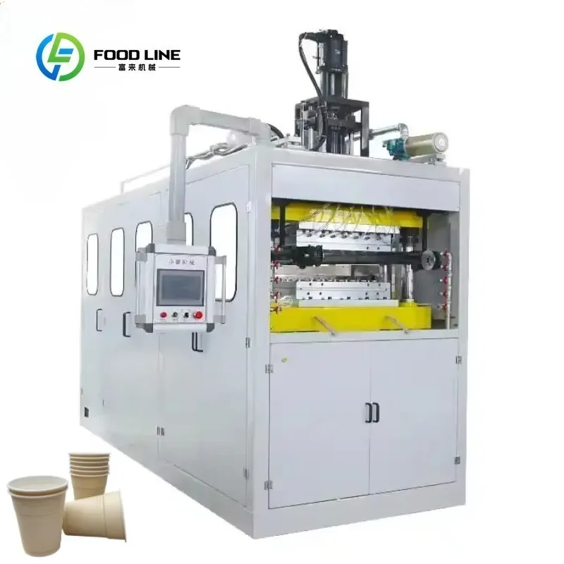 Plastic Bamboo Based Disposable Water Glasses Making Fully Automatic Thermoforming Production Machine with Best Price