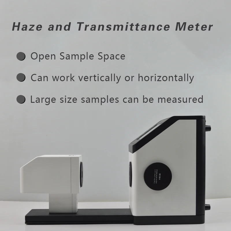 Transmittance Haze Meter ASTM ISO Standards Range 0-100%  Applied to Thin Films Glass