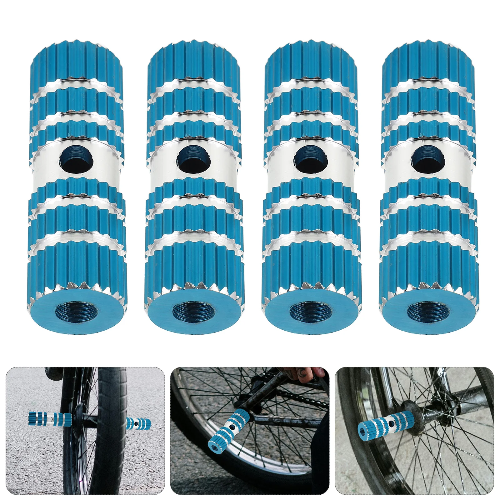 

Bicycle Pedals Aluminum Alloy Footpeg 9.5Mm 10Mm Quick Release Bike Peg Cylinder For Mountain Usual Bike Cycling