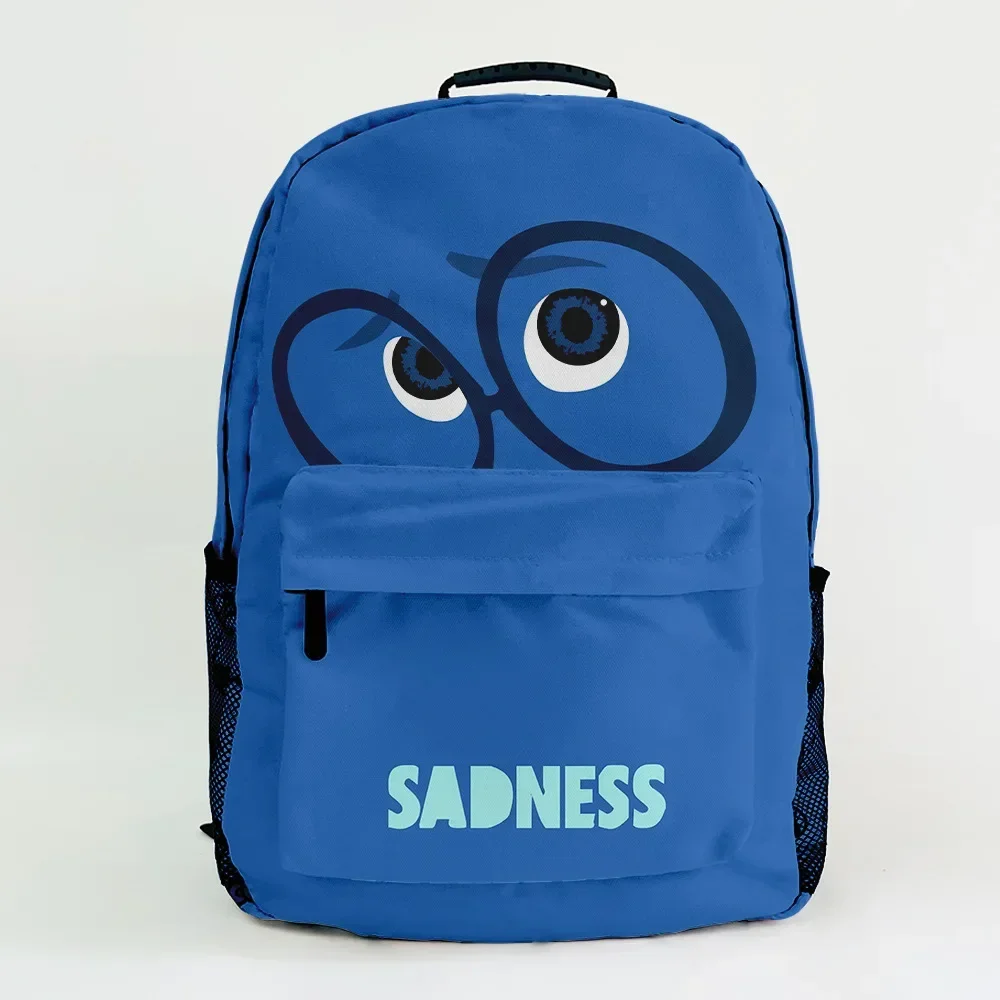 

New Disney Inside Out 2 School Bag Anime Cartoon Character Print Canvas Backpack Boys and Girls School Bags Opening School Gift