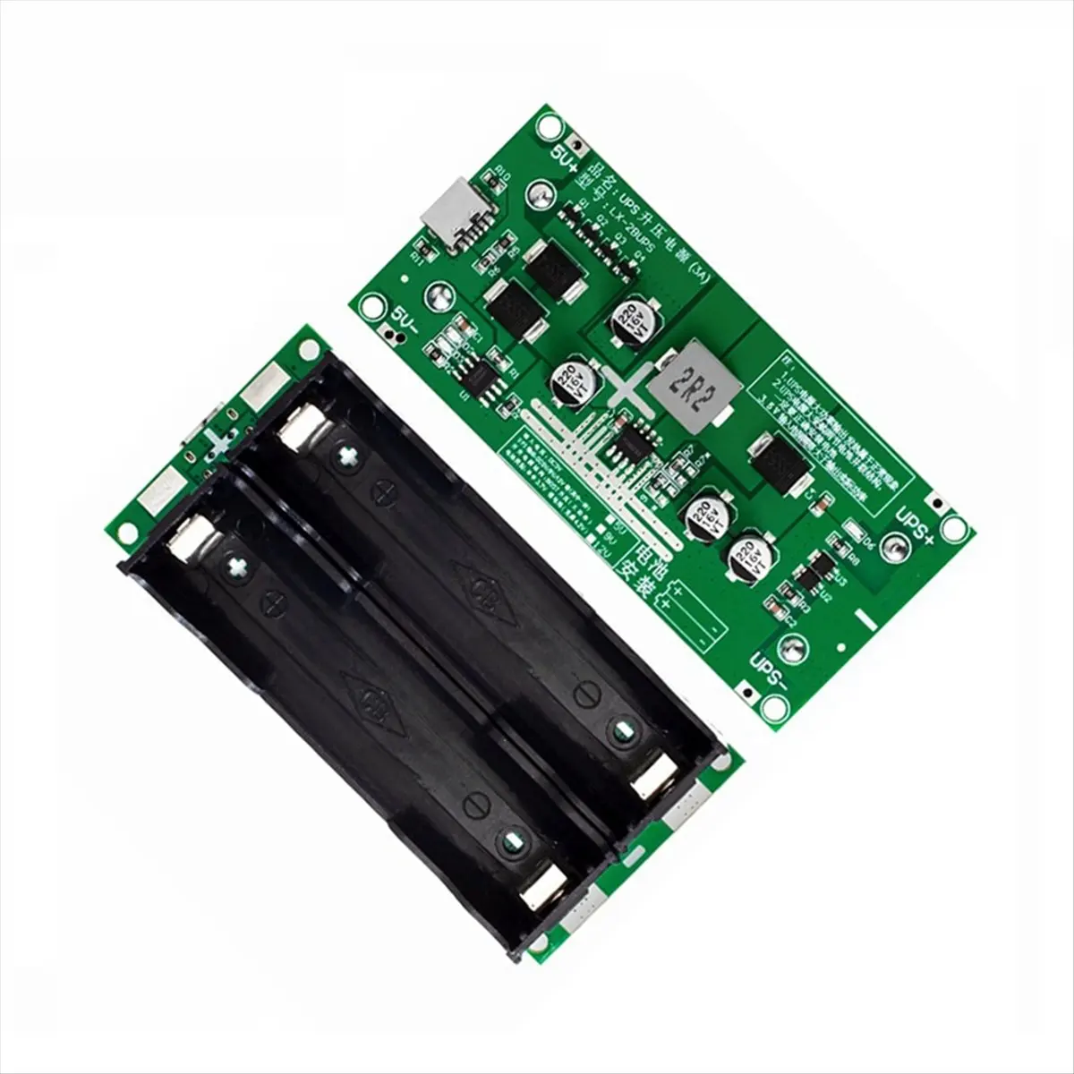 AT42 Type-C 15W 3A 18650 Lithium Battery Charger Module DC-DC Step Up Booster Fast Charge UPS Power Supply Converter 9V
