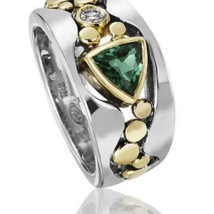 Anel estrela azul cintilante para mulheres, cor prata, noivado, anéis de casamento, joias de dedo 10 principais vendas argola de brilho - №8