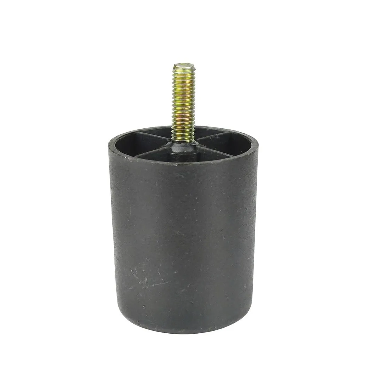 Black Tapered Plastic Furniture Legs Sofa Feet M8 M10 Thread Shank Replacement Foot Pads 30-180MM Anti Slip For Chair Couch
