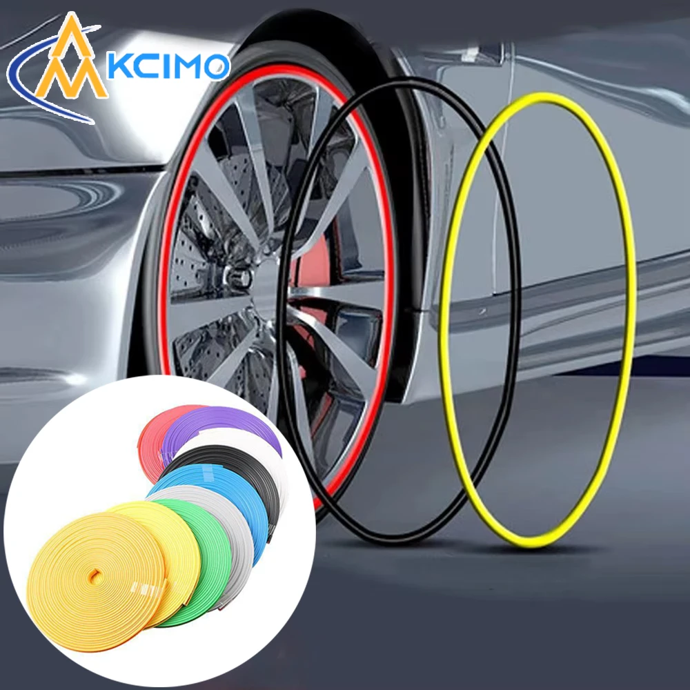 Trim Strips For Car Tires Rubber Strip Trim Protector for Sedan Anti-Scratch Guard for Vehicle Exterior Easy Install