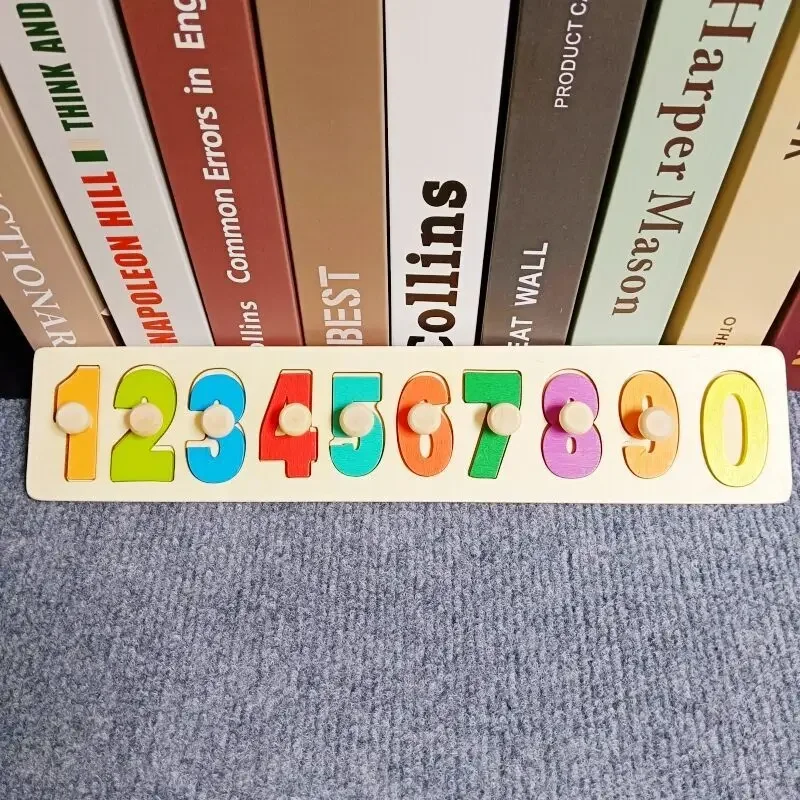 Kinder Holz puzzle Montessori Spielzeug für Baby 1 2 3 Jahre alte Kinder Alphabet Nummer Form passend zu frühen Lernspielen Spielzeug