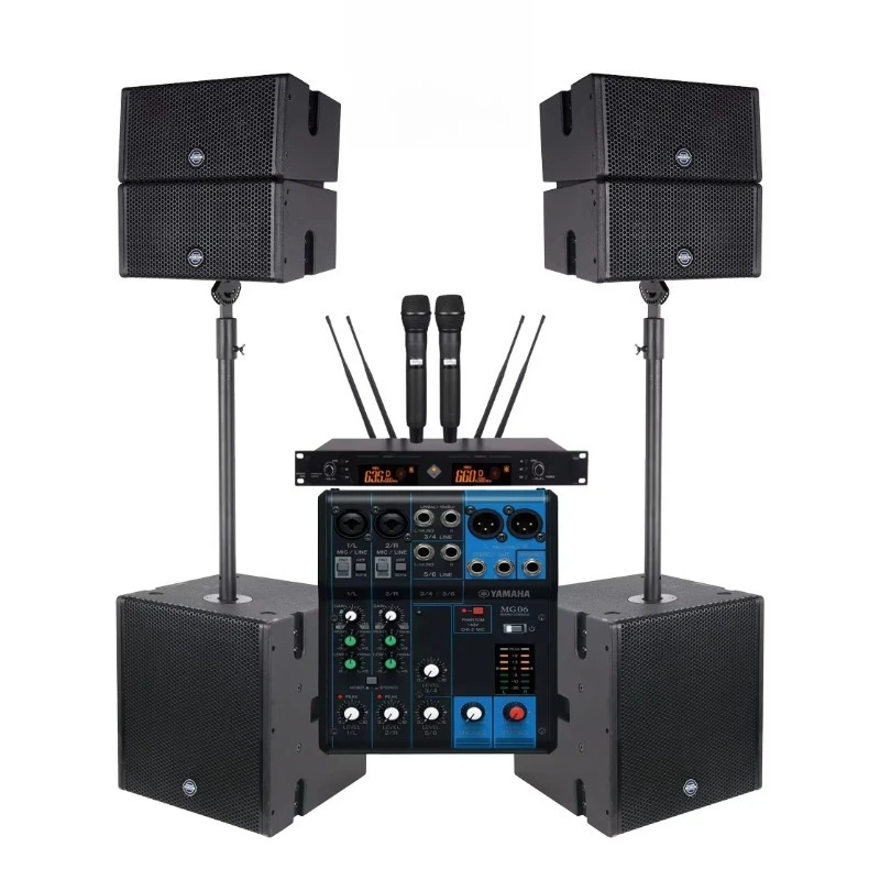 Double 5 Inch + 12inch Active Mini Line Array System
