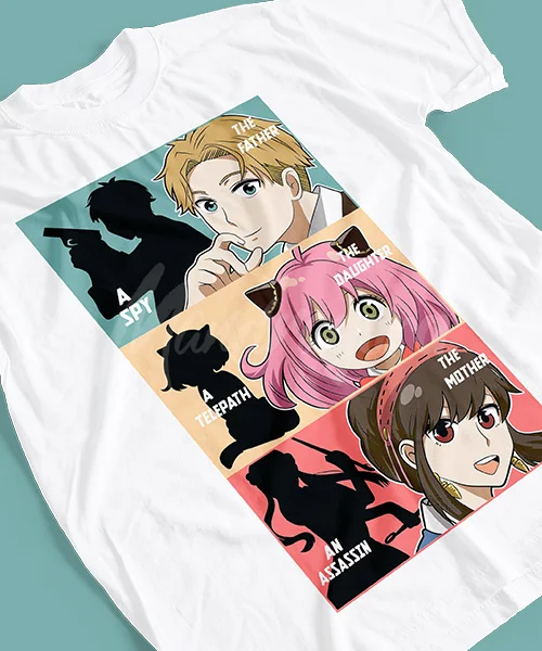 T-shirt for Anime Anya x Family Tríptico rostros