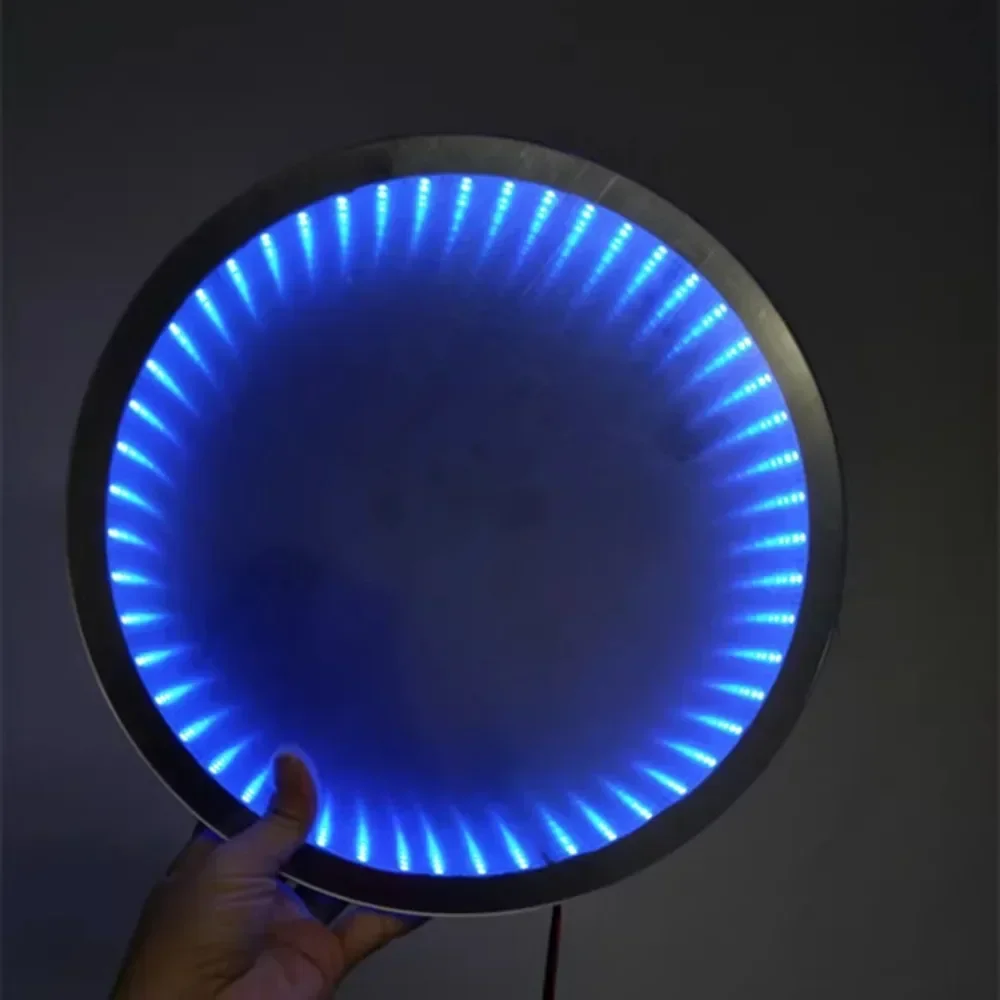 

For Round Infinity Abyss Mirror Small Self Adhesive Aesthetic Korean Style Mirror Modern Creative Unique Spiegel Household Goods