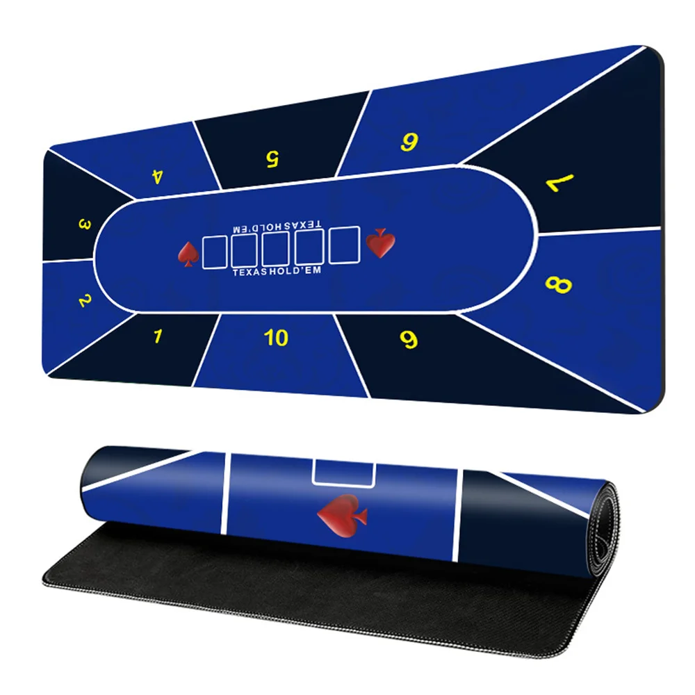 

Texas Holdem Poker Mat Table Top Mat Anti-Slip Casino Table Cloth Poker Mat Poker Mat for Game Party