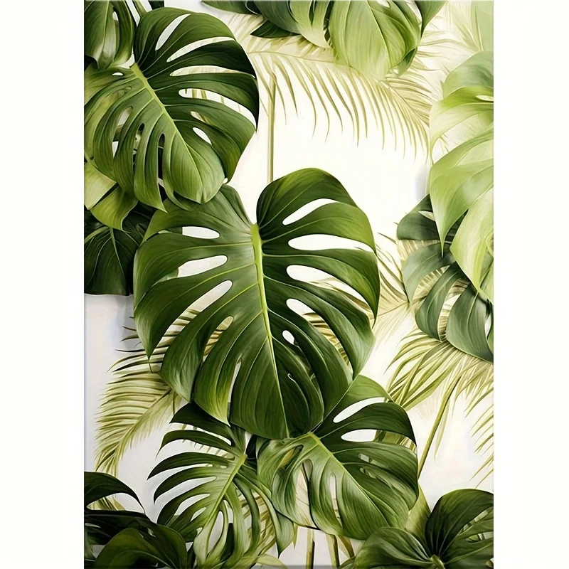 

Healing Green Leaves Still Life 500/1000/1200/2000 PCS Jigsaw Puzzles Family Activity Games for Gameroom Bedroom Gifts