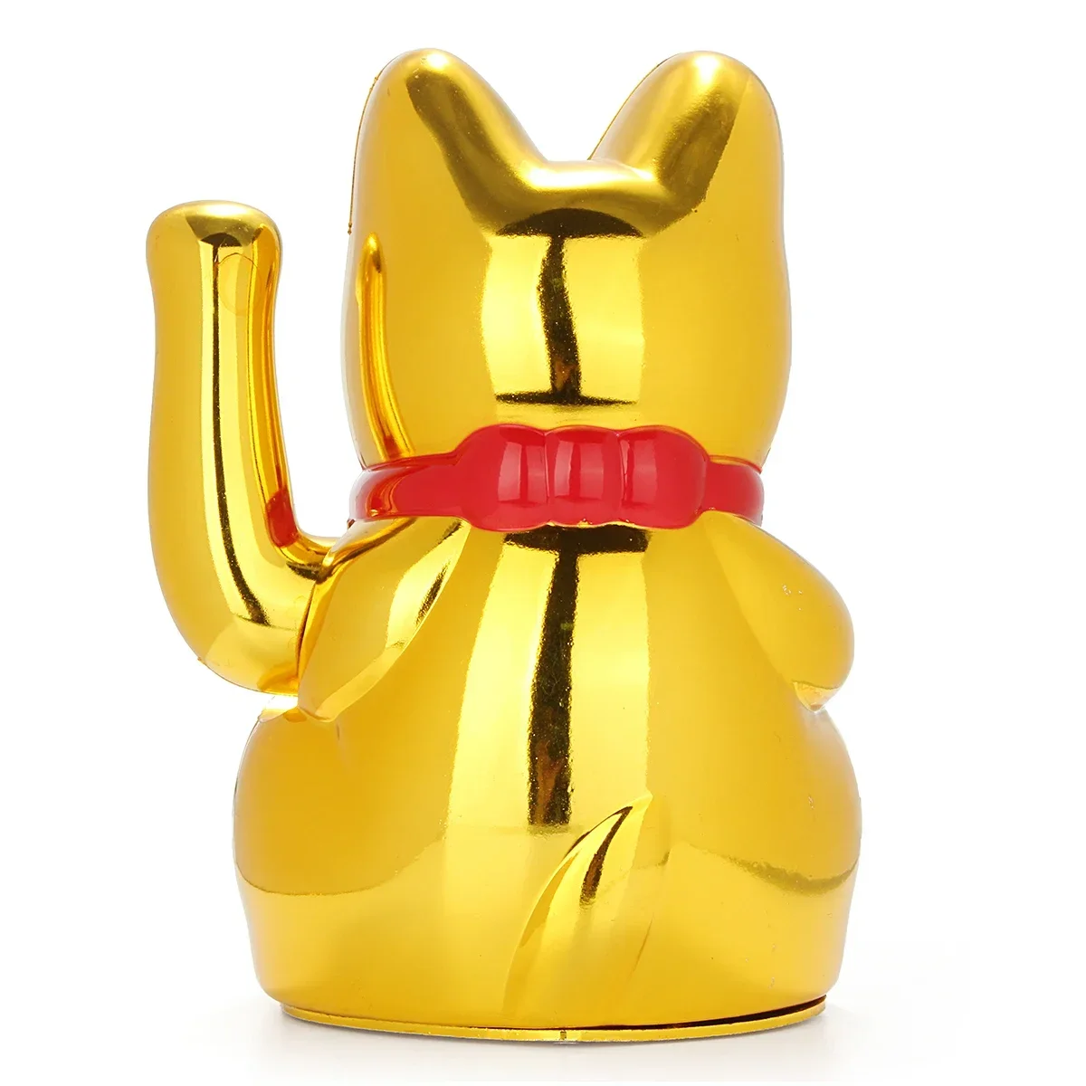 الكلاسيكية الصينية محظوظ الثروة الكهربائية غمزة القط الذهب يلوحون القط بيكونينغ Maneki مدعومة بواسطة بطارية AA فنغ شوي الحرف