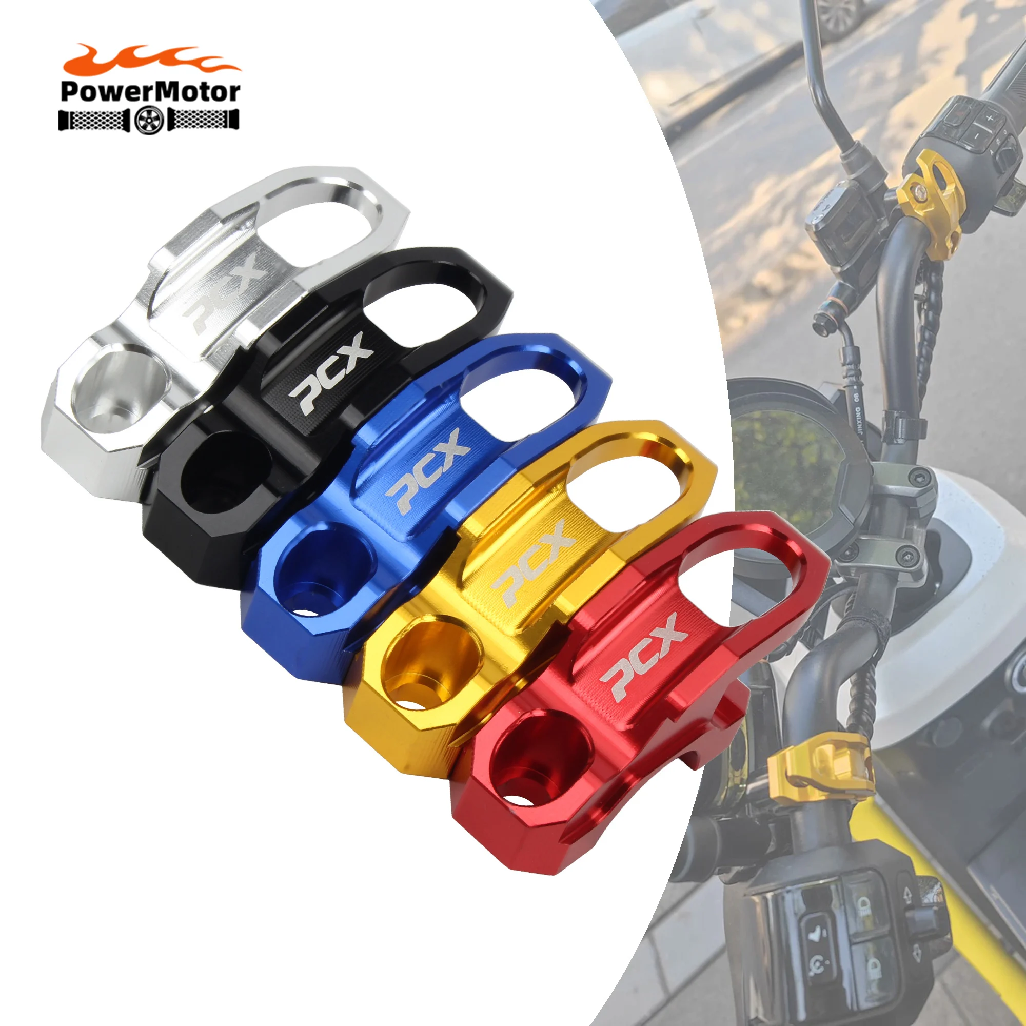 Gancho para manillar de motocicleta, soporte de aluminio CNC, gancho para Moto, colgador para casco para Honda PCX 125 PCX 150 PCX 160, accesorios para motocicleta