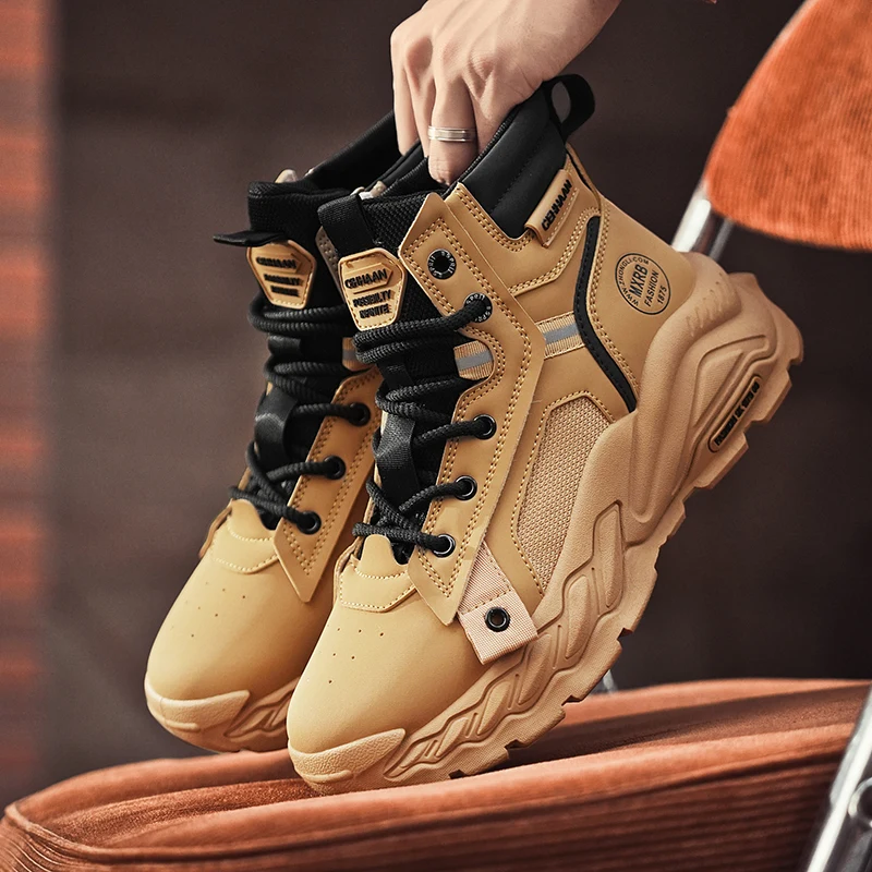 

Ankle Boots Hiking High Non-Slip Men's Sneakers Loafers Winter Boots for Men Casual Shoes Casual Sneaker Sports and Leisure New