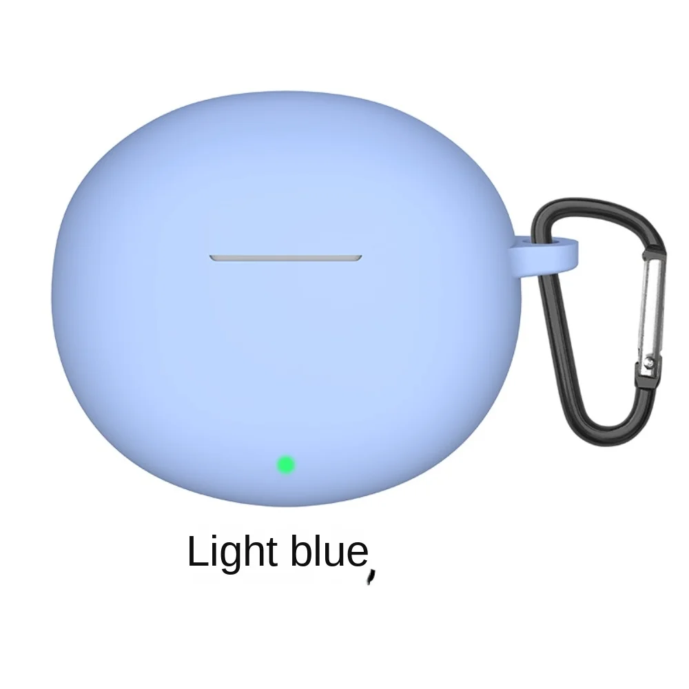 Portable Soft Earphone Case Silicone with Hook Protector Cover Dustproof Shockproof Protective Sleeve for HONOR Earbuds X7