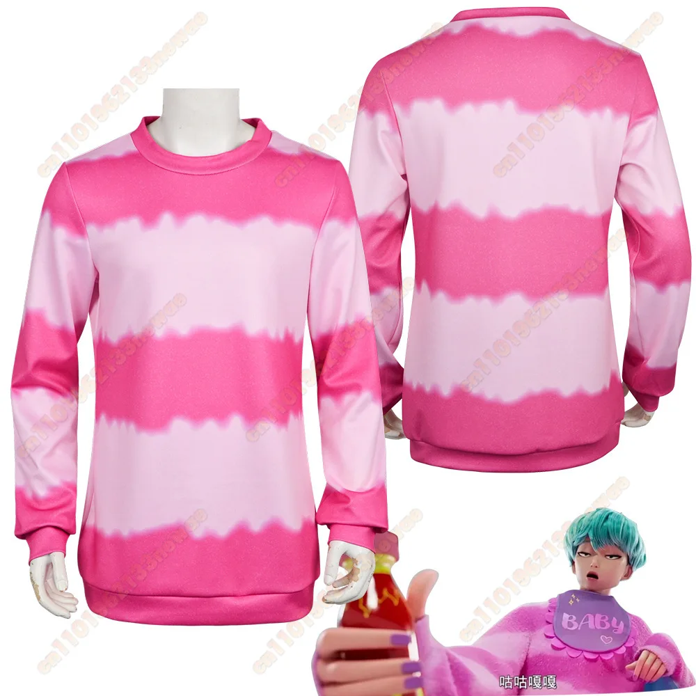 

Baby Saja Demon Hunters KPOP Cosplay Costume Sweatshirt Men's Boy Group Idol Roleplay Outfit Halloween Carnival Disguise Suit
