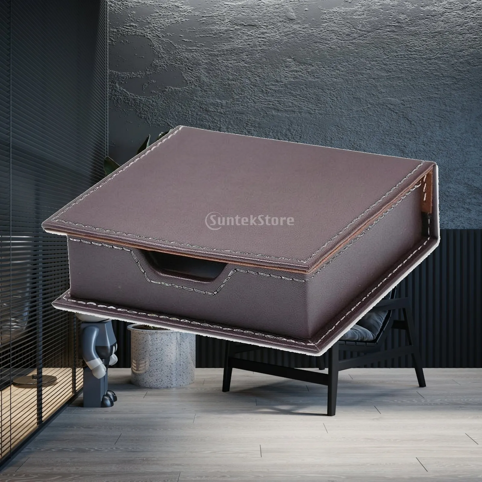 cloth-lined-lidded-desktop-box-white-stitching-pu-leather-desk-box-sturdy-office