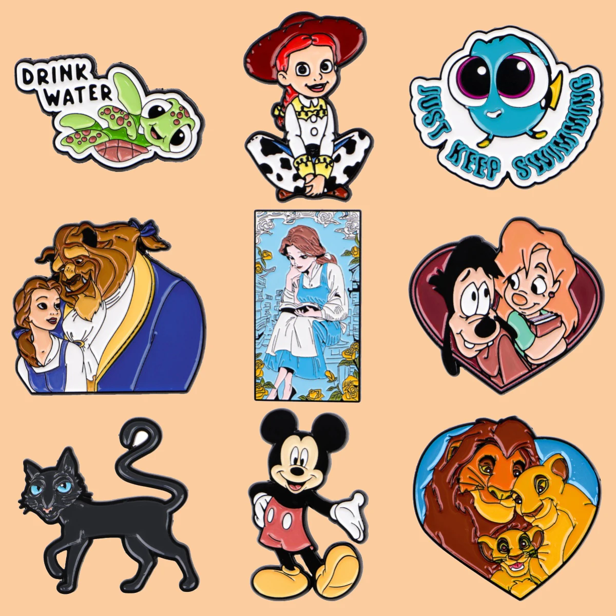 

Cute Cartoon Animals Enamel Pins Lapel Pins Badges on Backpack Clothes Accessories for Jewelry Fashion Brooches Accessories