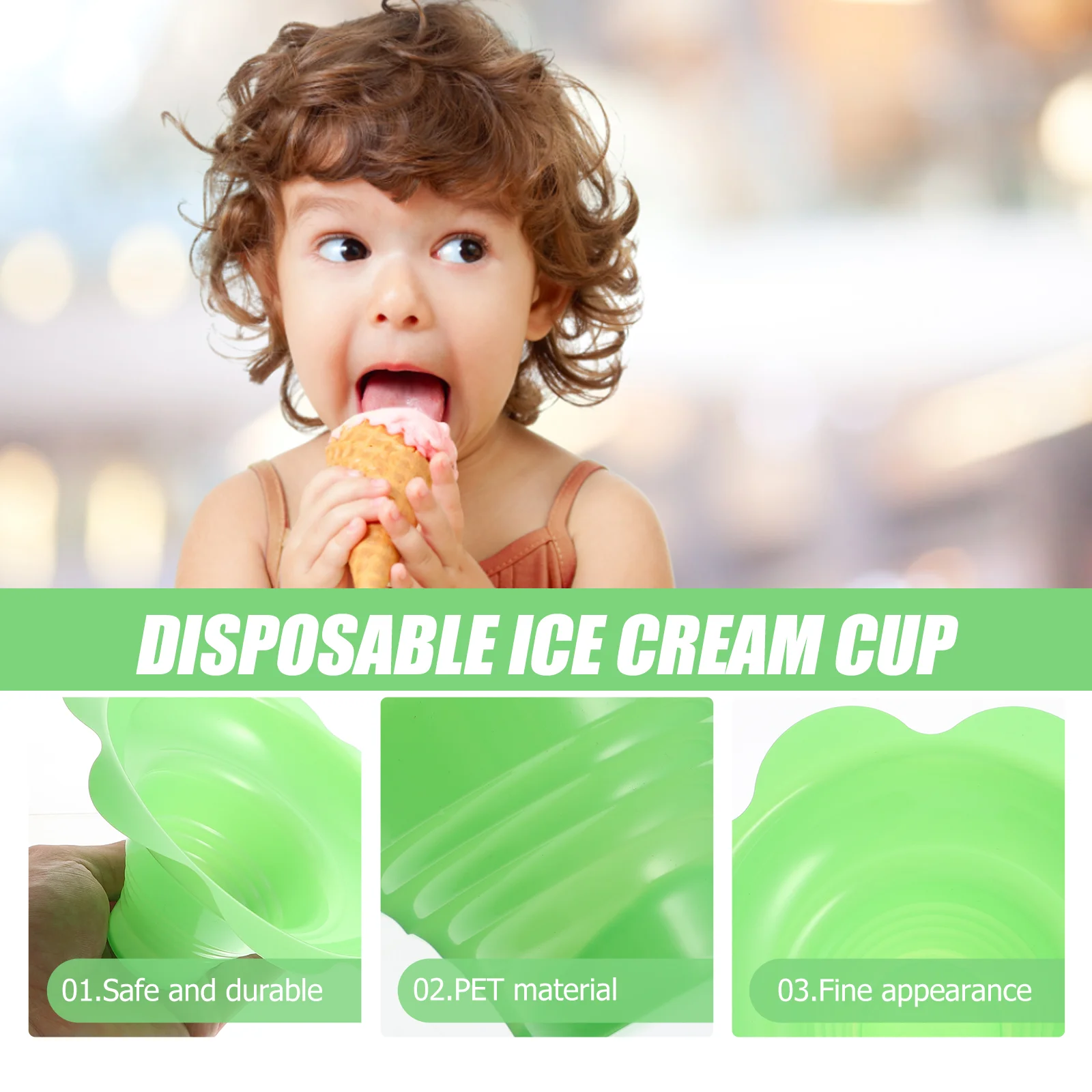100 Pcs Shaved Ice Cup Dessert - Shaving Cream review and price
