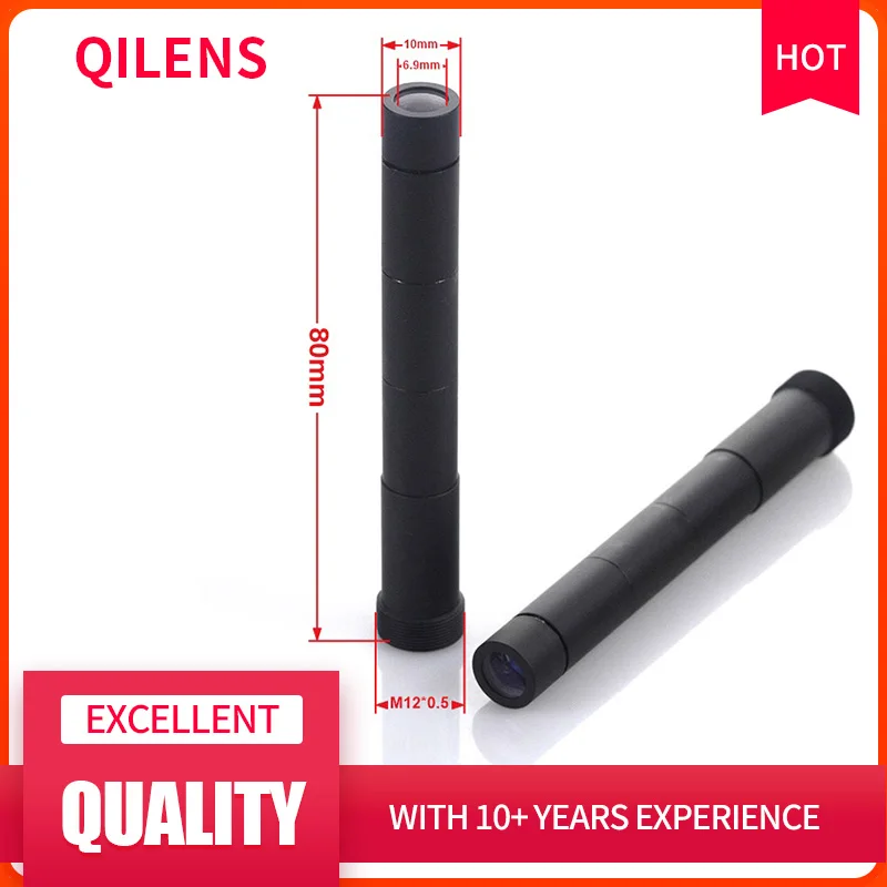 QILENS 140mm  M12 lens  HD CCTV  Telescope Telephoto High zoom Long distance range focal Zoom lens for wildlife  M12*0.5 Mount