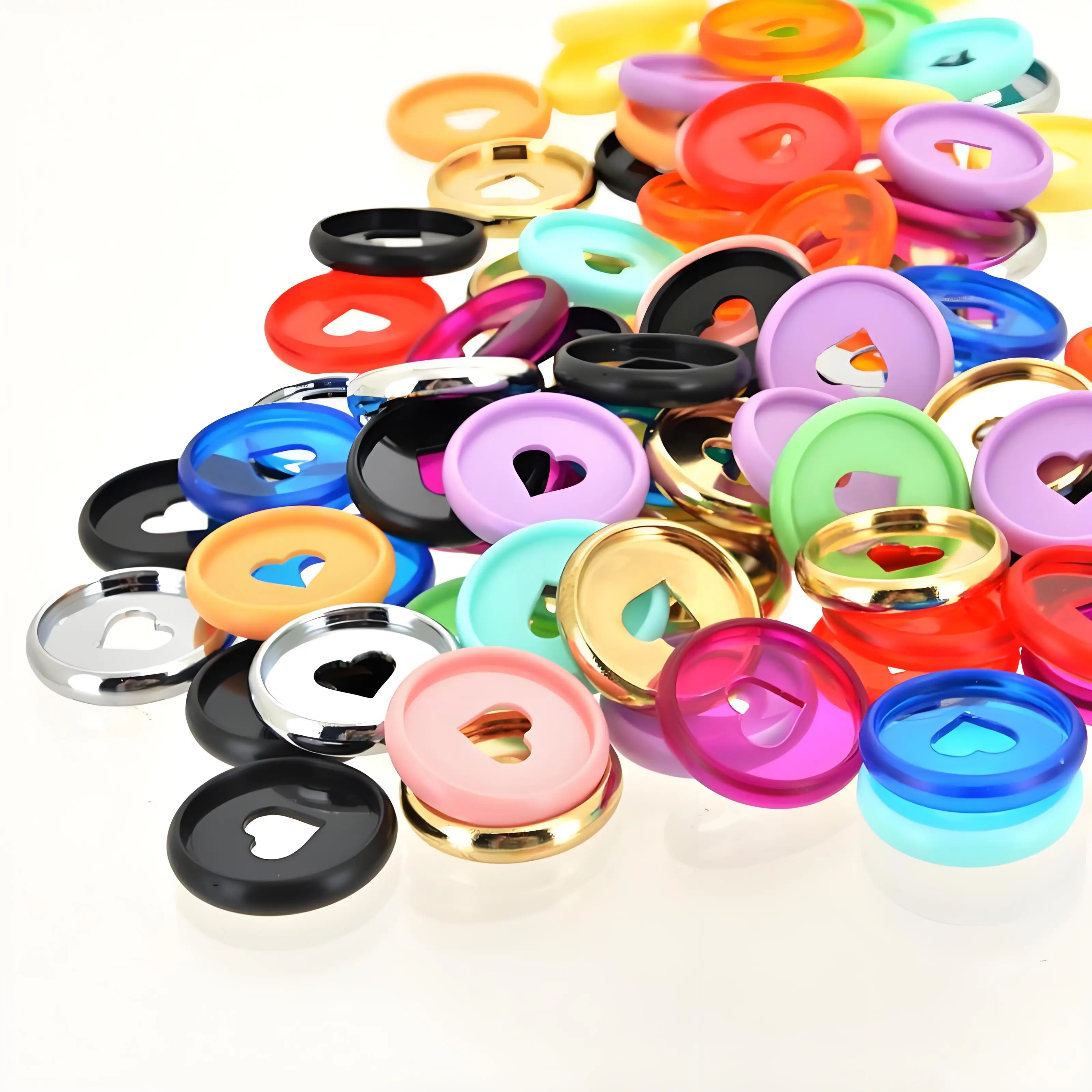 150Pc 24mm Mushroom Hole Binding Disc Rings Plastic Disc Ring Binder Book Bind Planner Notebook Diary Scrapbook Binding Supplies